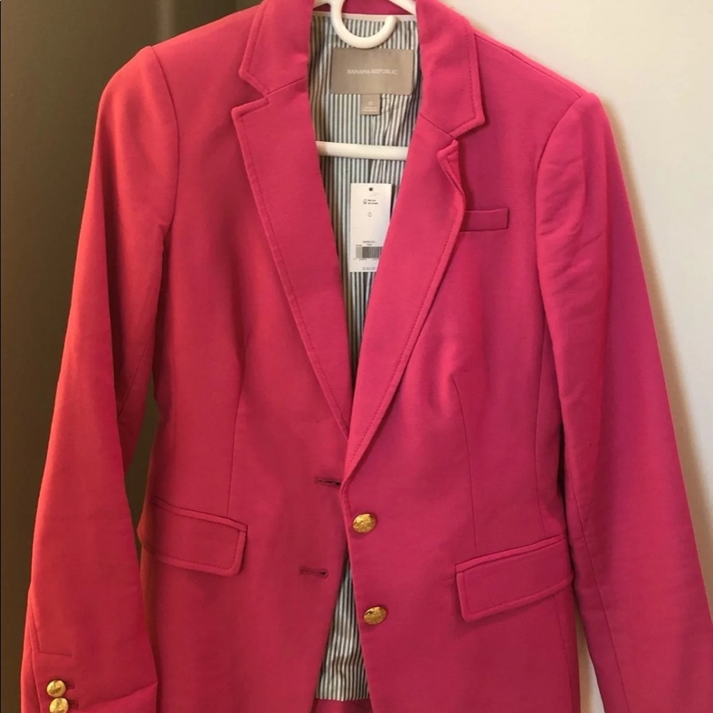 Banana Republic magenta blazer
